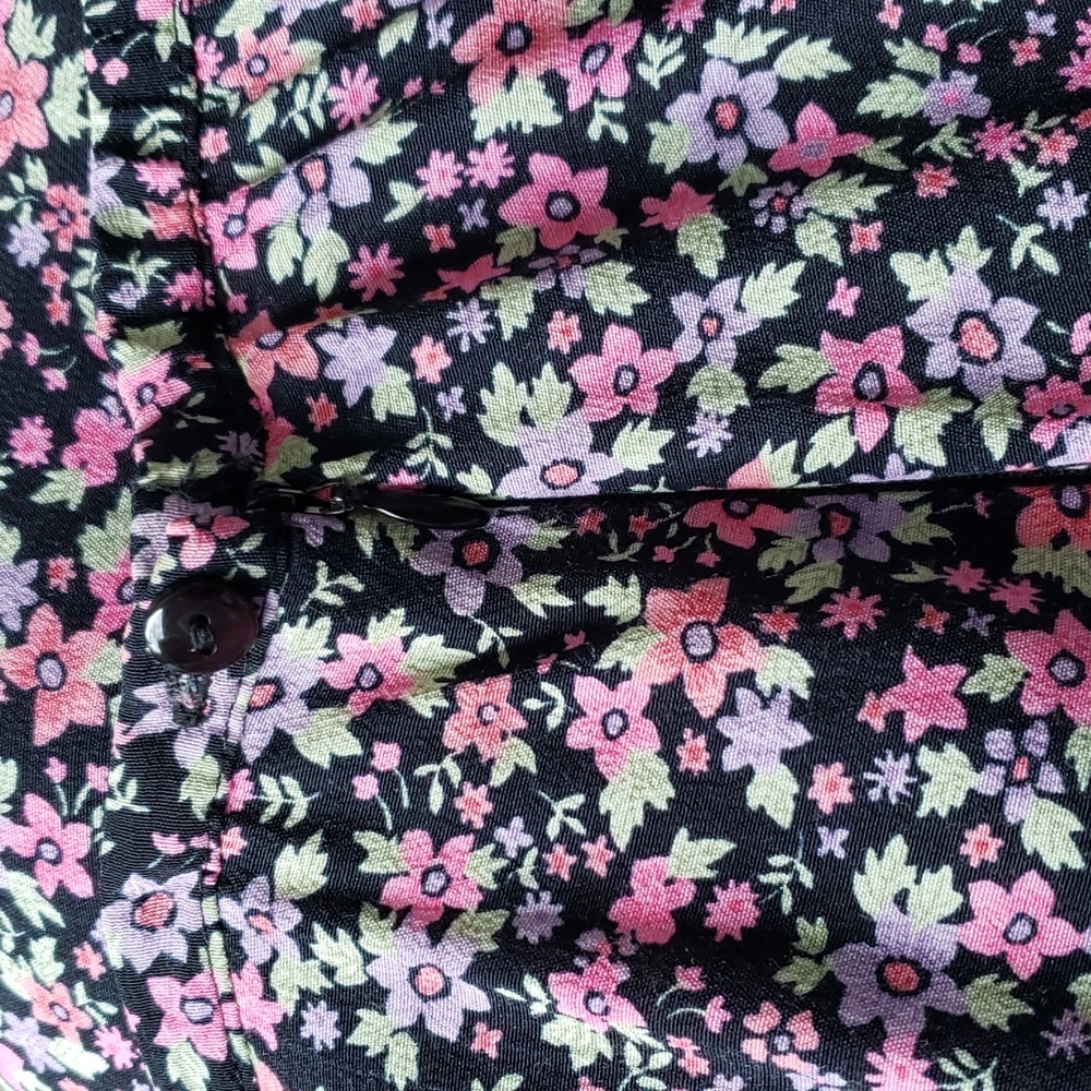 Vintage Maxi Skirt Ditzy Print Floral‎ Size Small - Picture 9 of 13